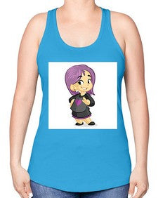 Kid 156# - cartoon general -Racerback Tank