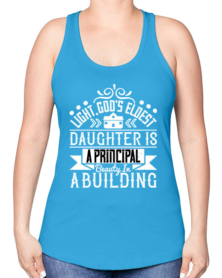 Light Gods eldest daughter is a principal beauty in a building Style 274# - architect -Racerback Tank