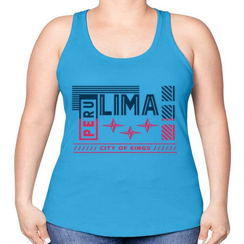 Lima 1138# - cities -Racerback Tank
