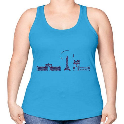 Lisbon 1146# - cities -Racerback Tank