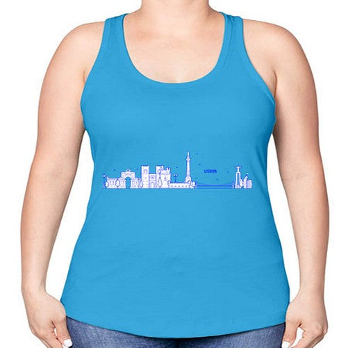 Lisbon 1148# - cities -Racerback Tank