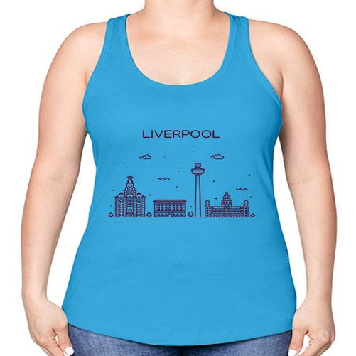 Liverpool 1150# - cities -Racerback Tank