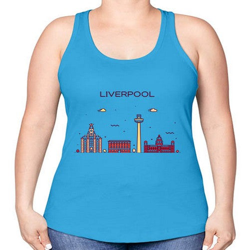 Liverpool 1153# - cities -Racerback Tank
