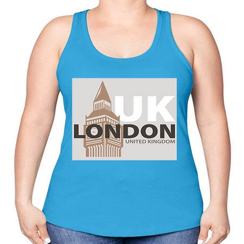 London 1154# - cities -Racerback Tank