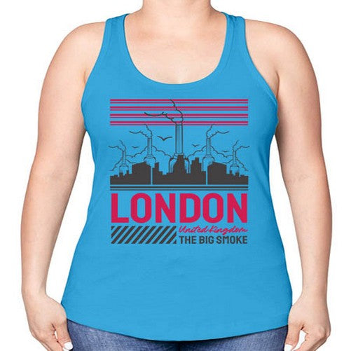 London 1158# - cities -Racerback Tank