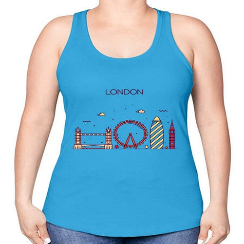 London 1159# - cities -Racerback Tank