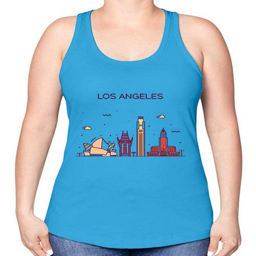 LosAngeles 1166# - cities -Racerback Tank