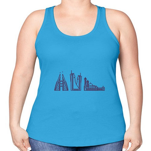 Manama 1224# - cities -Racerback Tank