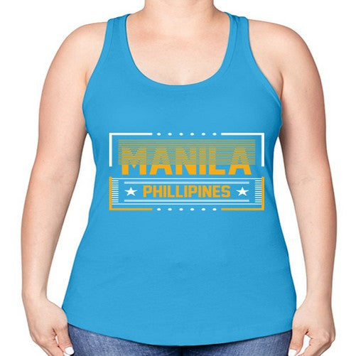 Manila 1233# - cities -Racerback Tank