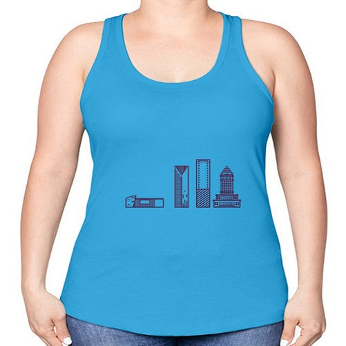 Miami 1283# - cities -Racerback Tank