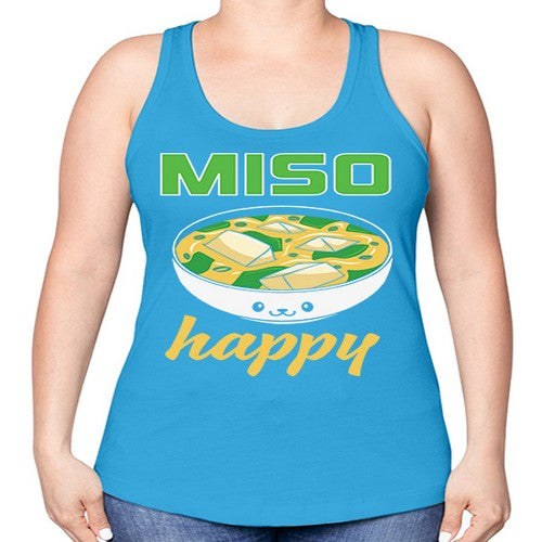 Miso Anime Japanese Food Lover 268# - anime -Racerback Tank