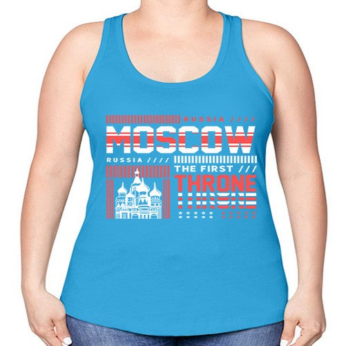 Moscow 1356# - cities -Racerback Tank