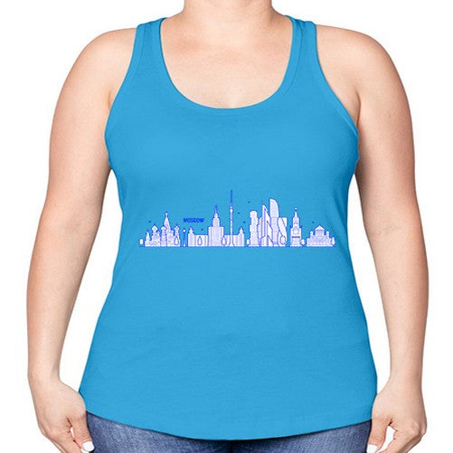 Moscow 1358# - cities -Racerback Tank