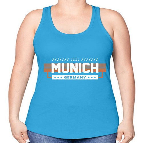 Munich 1389# - cities -Racerback Tank