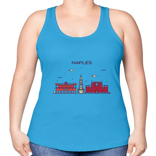 Naples 1412# - cities -Racerback Tank