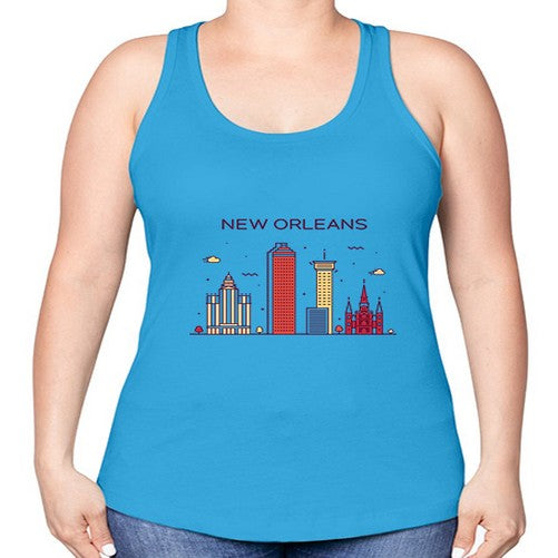 NewOrleans 1480# - cities -Racerback Tank