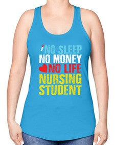 No Sleep Style 314# - nurse -Racerback Tank
