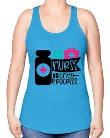 Nurse In Progress Style Style 1161# - nurse -Racerback Tank