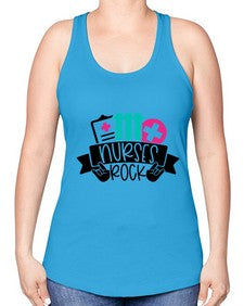 Nurses Rock Style Style 1253# - nurse -Racerback Tank