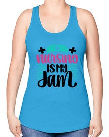 Nursing Is My Jam Style Style 1273# - nurse -Racerback Tank