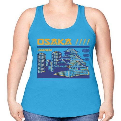 Osaka 1548# - cities -Racerback Tank