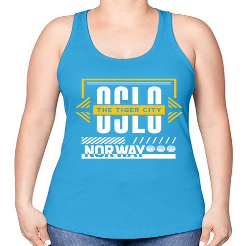 Oslo 1553# - cities -Racerback Tank