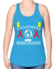 Our body awareness in the West is ridiculous Style 33# - Self awareness -Racerback Tank