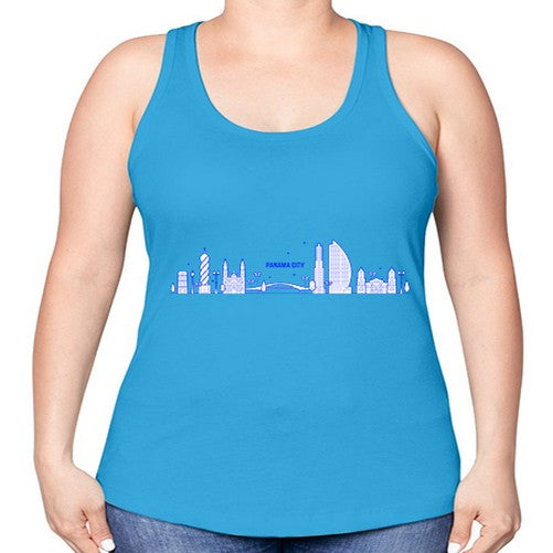 Panama 1570# - cities -Racerback Tank