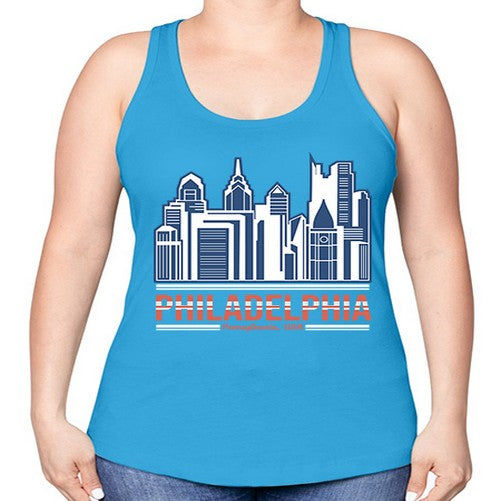 Philadelphia 1604# - cities -Racerback Tank