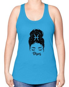 Pisces Woman - pisces -Racerback Tank