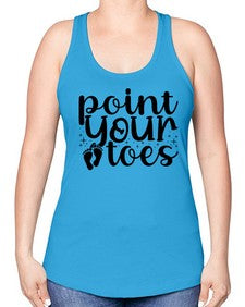 Point your toes 172# - ballet -Racerback Tank
