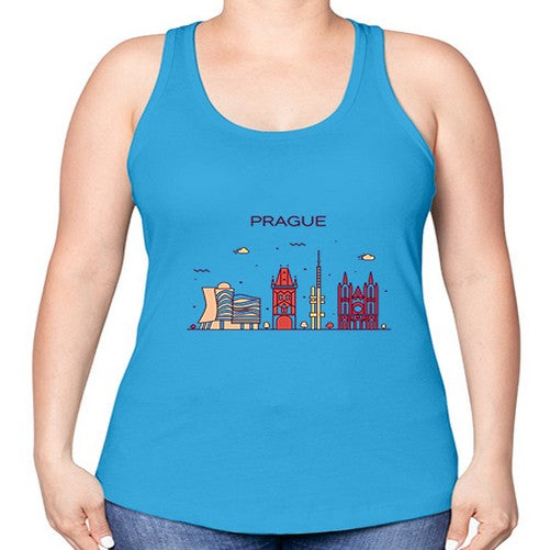 Prague 1689# - cities -Racerback Tank