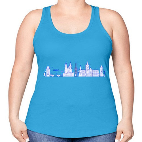 Prague 1690# - cities -Racerback Tank