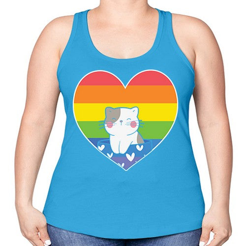 Pride Cat LGBT Kawaii Cats Anime 276# - anime -Racerback Tank