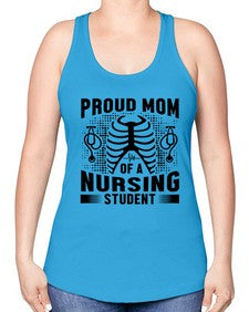 Proud mom Style 1338# - nurse -Racerback Tank