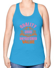 Quality service wnmatched value Style 347# - cleaner -Racerback Tank