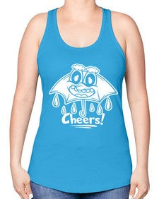 Rainy cheers 205# - cartoon general -Racerback Tank