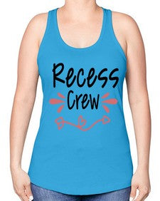Recess Crew 748# - graduation -Racerback Tank