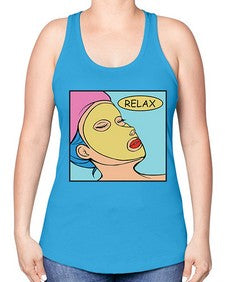 Relax 1013# - art pop art -Racerback Tank