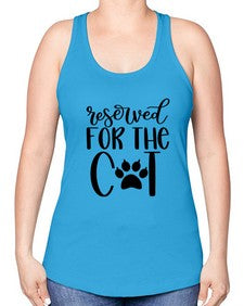 Reserved For The Cat Style 104# - cats -Racerback Tank