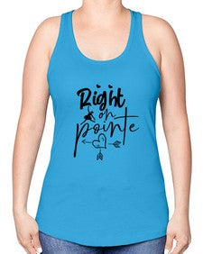 Right on pointe 181# - ballet -Racerback Tank