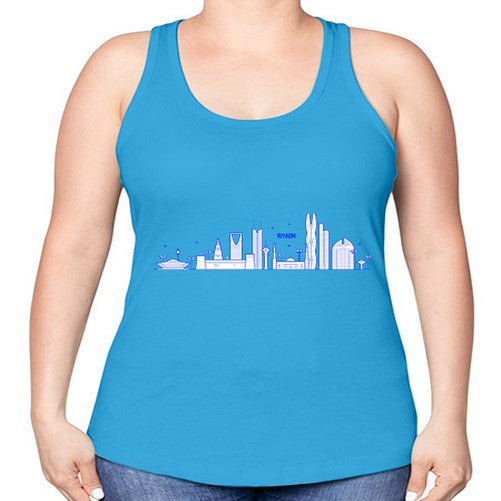 Riyadh 1743# - cities -Racerback Tank