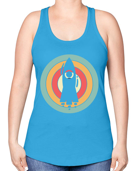 Rocket Scientist 150# - general science -Racerback Tank