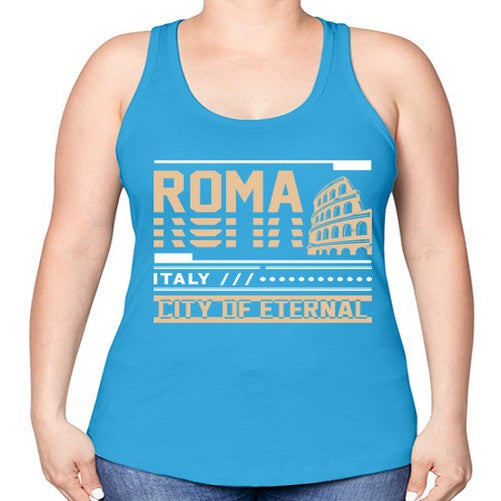 Roma 1745# - cities -Racerback Tank