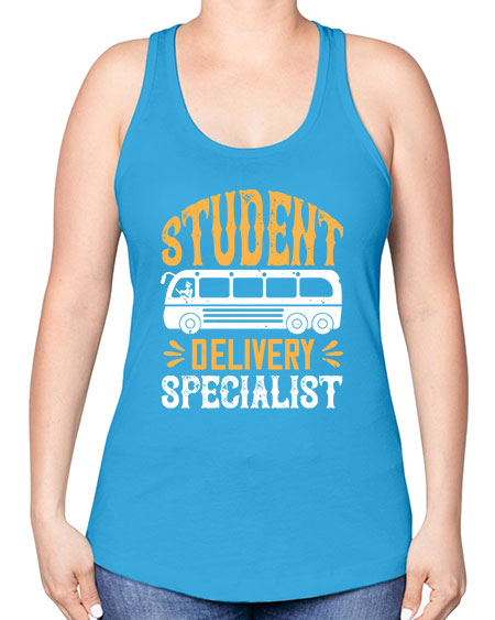 STUDENT DELIVERY SPECIALIST Style 1427# - Bus Driver -Racerback Tank