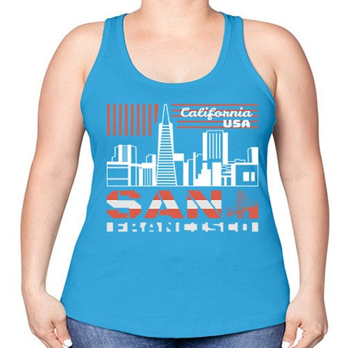 San Francisco 1777# - cities -Racerback Tank