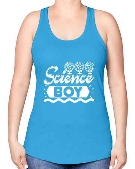 Science Boy 137# - general science -Racerback Tank