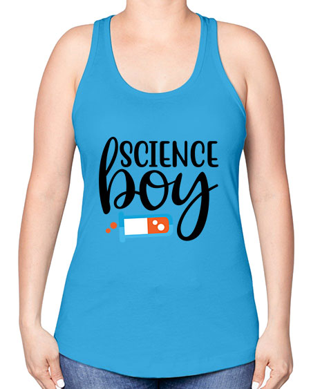 Science Boy 139# - general science -Racerback Tank