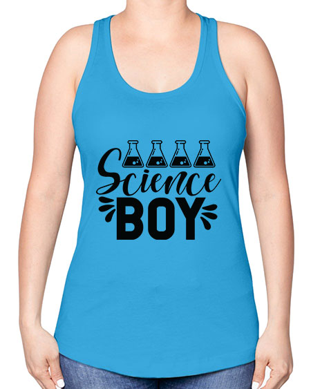 Science Boy 140# - general science -Racerback Tank