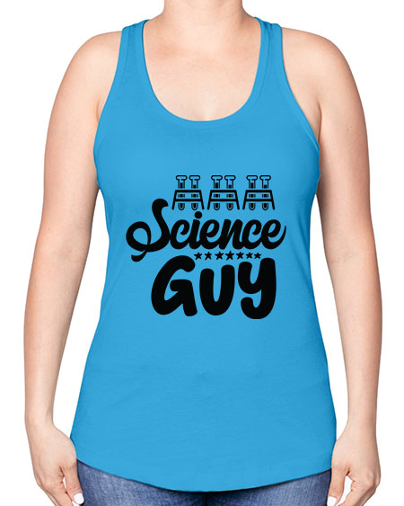 Science Guy 117# - general science -Racerback Tank